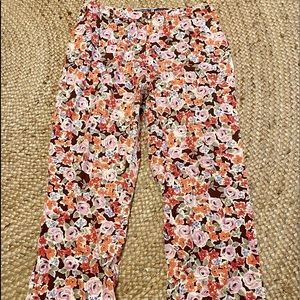 Floral print pants